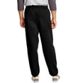 thumbnail image 6 of Hanes EcoSmart Men's Fleece Sweatpants, Value 2-Pack, 32" Black/Light Steel M, 6 of 7
