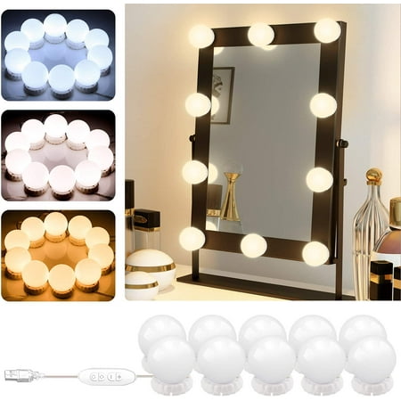 Mirror Lights Kit Light Bulbs, How To Change Light Bulb In Vanity Mirror