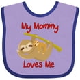 thumbnail image 3 of Inktastic My Mommy Loves Me Sloth Boys or Girls Baby Bib, 3 of 4