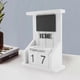 thumbnail image 5 of Wooden Desk Block Calendar-perpetual Calendar Month Date Display Home Office Decoration (white), 5 of 5