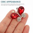thumbnail image 3 of OUNONA Apparel Pin Rhinestone Applique Patch Decoration Red 1 PCS, 3 of 8