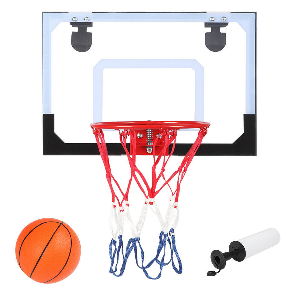 Basketball Hoop Backboard Net Set Indoors Outdoors Kids Play Toy Wall Mounted 
