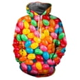 thumbnail image 2 of Sudadera con capucha con estampado 3D de caramelos coloridos para hombre y mujer, divertida personalidad, para niños, moda, manga larga, sudadera de calle, 2 of 5