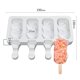 thumbnail image 4 of Moldes de helado de silicona, bandeja para cubitos de hielo de 4 celdas, máquina para hacer paletas, congelador casero, molde para helados, herramientas para el hogar Feliz Sencillez, 4 of 4