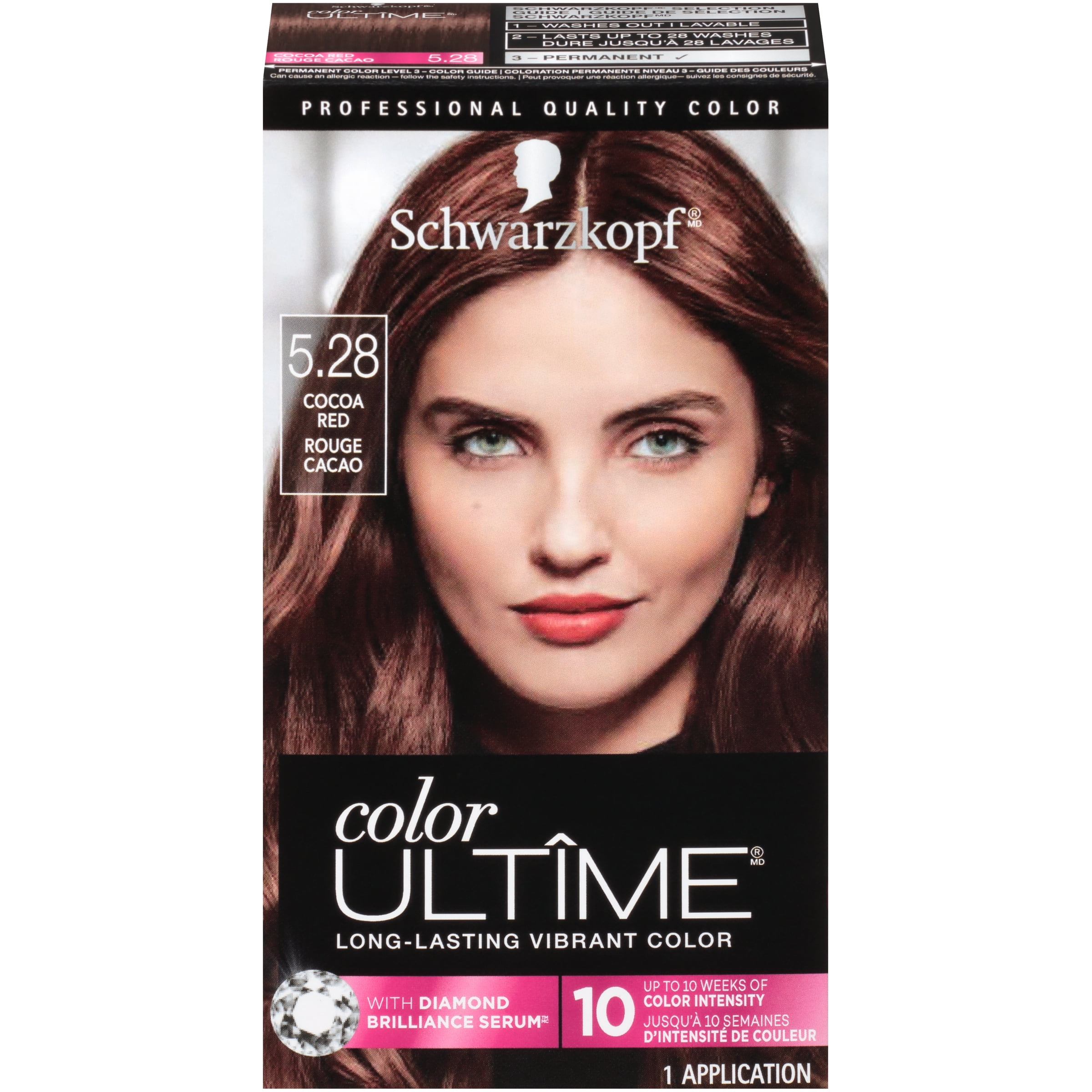 Schwarzkopf Color Ultime Permanent Hair Color Cream,  Cocoa Red -  