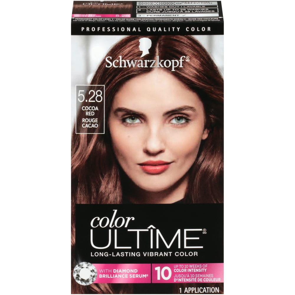Schwarzkopf Color Ultime Permanent Hair Color Cream, 5.28 Cocoa Red