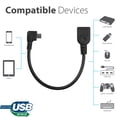 thumbnail image 4 of PRO OTG Cable Compatible with your Android Tablets,  Winds,  PC , Mice, Digital Camera's Right Angle Cable connects you any compatible USB Device with MicroUSB Cable! (2 Pack), 4 of 6