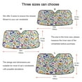 thumbnail image 5 of Yayeee Car Windshield Sun Shade Universal Fit Front Visor Protector, Green Wildflower Pattern, 5 of 8