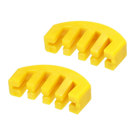 Uxcell Violin Practice Mute Violin Silence Rubber Violin Mute Yellow for Fiddle 4/4 Violin Volume Control, Pack of 2