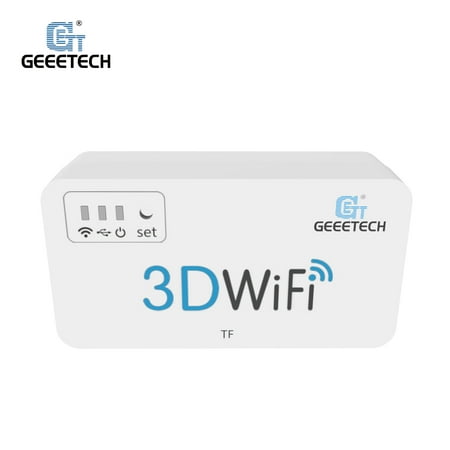 GEEETECH 3D WiFi Module 3D Printer Parts Mini Wifi Box with TF Card Slot USB 2.0 Interface for Anet A8/ Anycubic I3 Mega/ Creality CR-10/ monoprice Mini 3D Printer Wireless