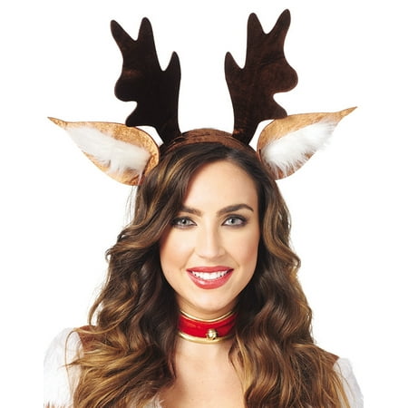 Reindeer Deer Antlers Adult Bambi Christmas Costume Headband