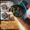 thumbnail image 3 of Mistaha 3-Inch Lithium Electric Angle Grinder with Multiple Functions - Dustproof Grinding Wheel Machine for Small Cutting, Polishing, and Sanding Tasks - Brushless Motor - Cordless Operation - 110V, 3 of 6