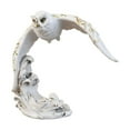 thumbnail image 2 of jicheng Owl Figurine Animal Sculpture Collectible Creative Decorative Statue Tabletop Ornament for Shelf Living Room Fireplace Office White Flying, 2 of 9