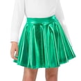 thumbnail image 2 of QSAWXQZ Girls Party Skirt Holographic Elastic Waist a Line Built-in Shorts Mini Skirt 12-13 Years, 2 of 6