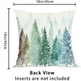 thumbnail image 2 of Birch Tree Pillow Covers Decorative Watercolor Mountain Pillow Covers 2 PCS Nature Forest Green Throw Pillow Covers 18x18 Inches Cotton Pillow Protectors with Hidden Zipper for Home Bedroom Decor, 2 of 5