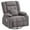 Grey, variant on HSUNNS 360°Swivel Recliner Chair for Adults, Living Room Recliner Chair with 4-Point 3D Kneading Massage and Heat, Rocking Swivel Chair with USB Port, Cup Holders, Gray
