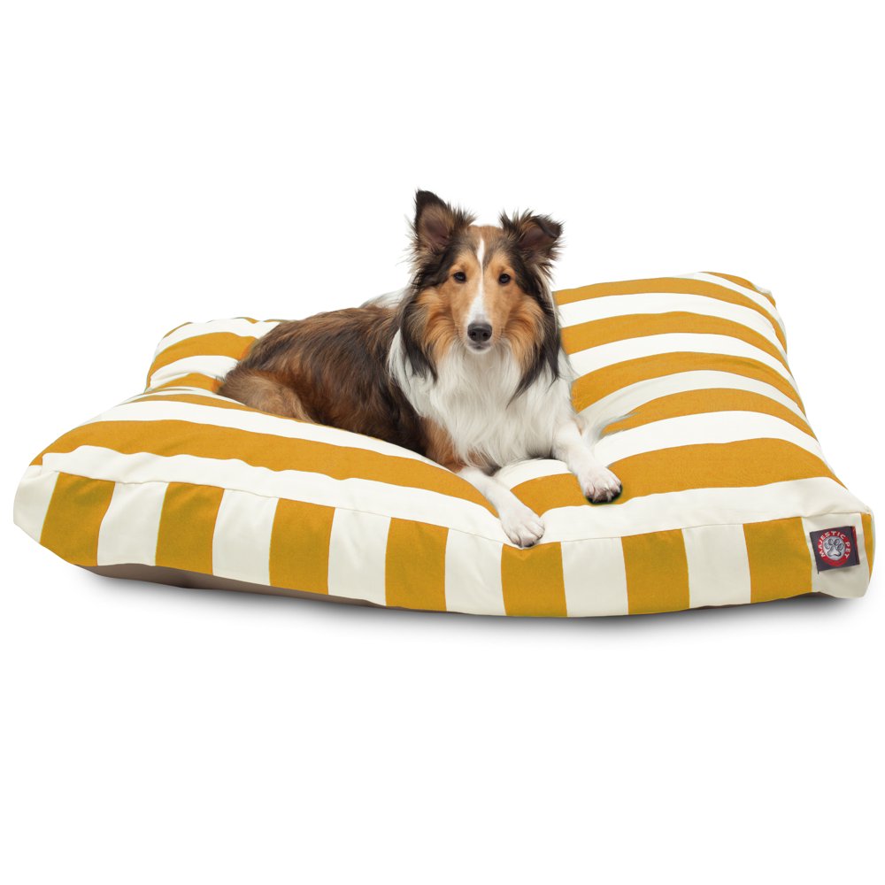 Majestic Pet Vertical Stripe Rectangle Dog Bed Treated Polyester