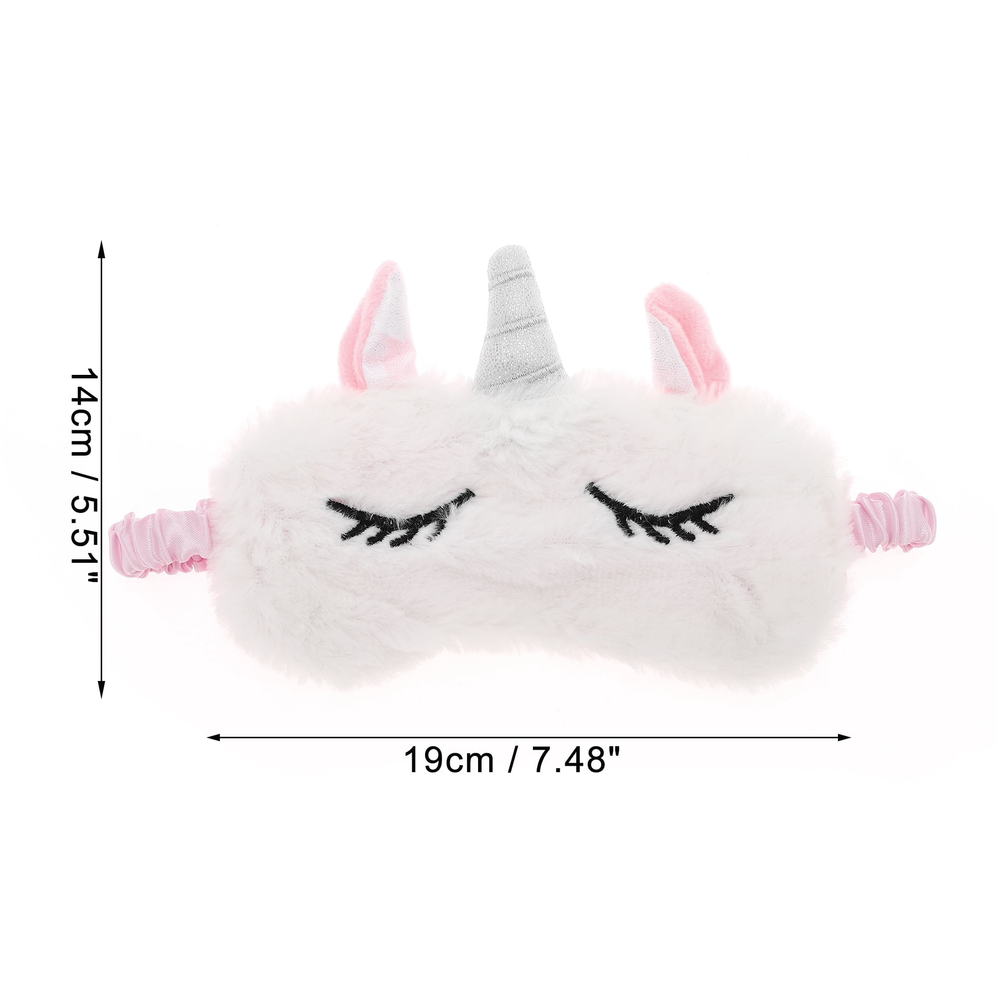 Unique Bargains Soft Cartoon Sleep Mask Eye Shade Cover for Rest White