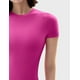 thumbnail image 3 of Body de manga corta con cuello redondo para mujer Camiseta de la colección Smoke Cloud TopsBlushX-Small esquí esquí Gafas de esquí, 3 of 5