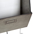 thumbnail image 6 of Kate and Laurel Arnica Antique White Wood and Metal Wall Storage Pockets with Hooks, 6 of 6
