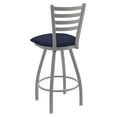 thumbnail image 2 of 410 Jackie 25" Swivel Counter Stool with Anodized Nickel Finish and Graph Anchor Seat, 2 of 4