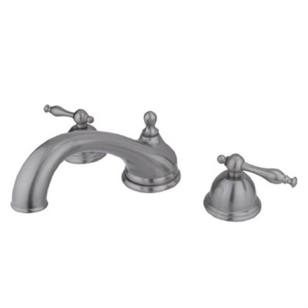 kingston brass ks3358nl vintage roman tub filler, brushed nickel