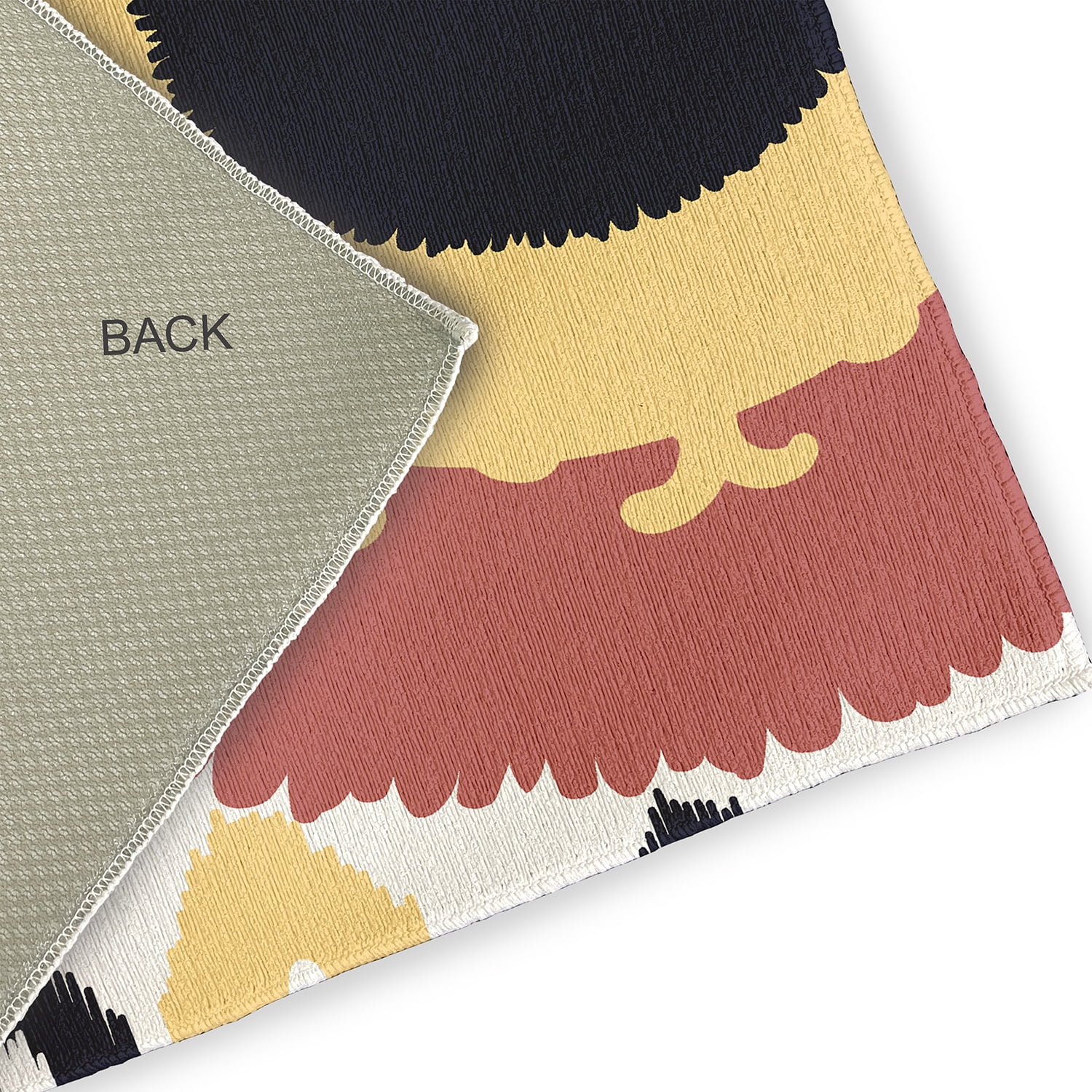 Simply Daisy 5' x 7' Yellow Boho Chenille Indoor/Outdoor Rug