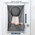 thumbnail image 2 of 2 bolsas de lavandería colgantes, bolsa de almacenamiento para cesto de ropa sucia colgante con ganchos de succión, para armario de baño de dormitorio., 2 of 4