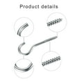 thumbnail image 4 of Gieenan Pack of 115 Screw Hook for Hanging Metal Ceiling Hook Home Organization Supplies Space Saving Hanging Plant Hooks, 4 of 12