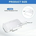 thumbnail image 2 of Uxcell 7.44 x 4.49 x 1.57 Inch Outlet Cover Box, Transparent, 2 of 7