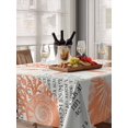 thumbnail image 6 of Orange Starfish Table Cloth, Rustic Ocean Coastal Shells Conch Coral Waterproof Tablecloth for Rectangle Tables, Reusable Washable Fabric Table Cover for Restaurant Kitchen Dining Tables 60"x84", 6 of 6