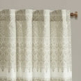 thumbnail image 2 of INK+IVY Boho Style Adult Mila Collection Cotton Printed Curtain Panel, 50x84", Taupe, 2 of 7