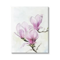 Stupell Budding Magnolias Pink Florals Botanical & Floral Painting Gallery Wrapped Canvas Print Wall Art