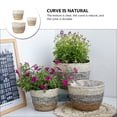 thumbnail image 3 of QUMIIRITY 3Ud Maceta Decorativa De Paja Hecha A Mano Para Uso En Casa Con Textura Natural, 3 of 8
