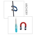 thumbnail image 2 of Hot Sale Metal Loop Metal D Ring Buckle Rope Imports Aerospace Aluminum U Compound Archery Bow ReleaseArchery Bowstring Red, 2 of 9