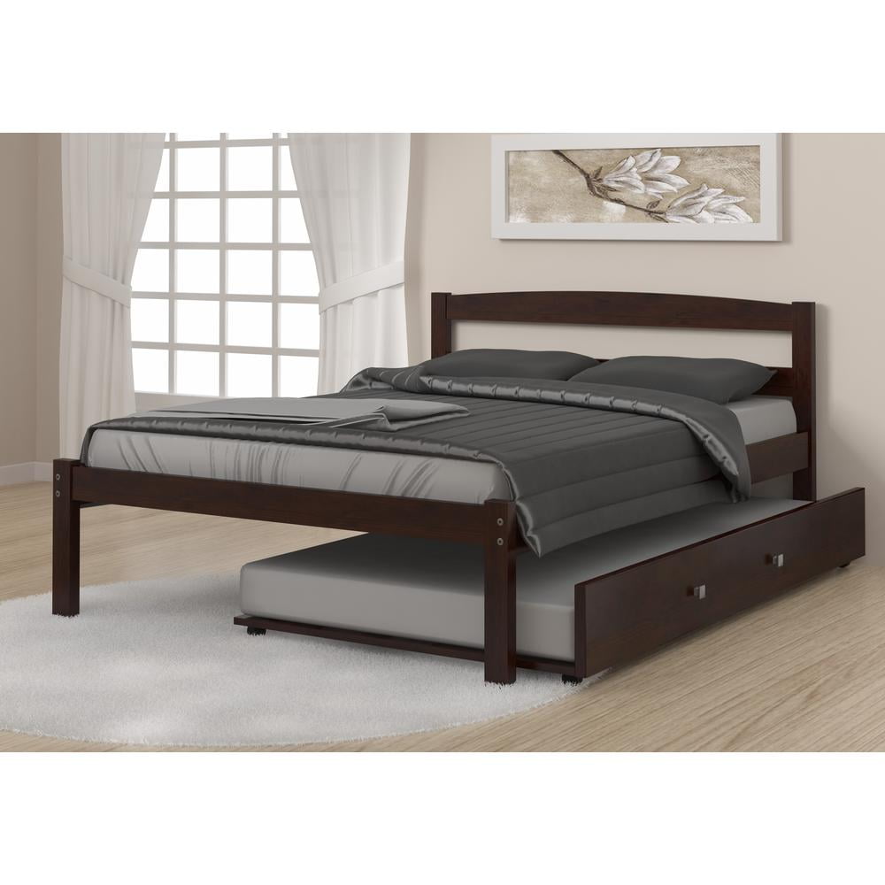 Full Econo Bed W Twin Trundle, Can You Put A Twin Trundle Under Queen Bed