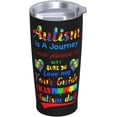 thumbnail image 2 of Funny Tumblers Autism Is A Journey Autism Awareness Dad Stainless Steel Mug 304 Stainless Steel Car Water Cup With Straw 20 Oz 600ml Adult Youth Man Woman Drinking Glass, 2 of 6