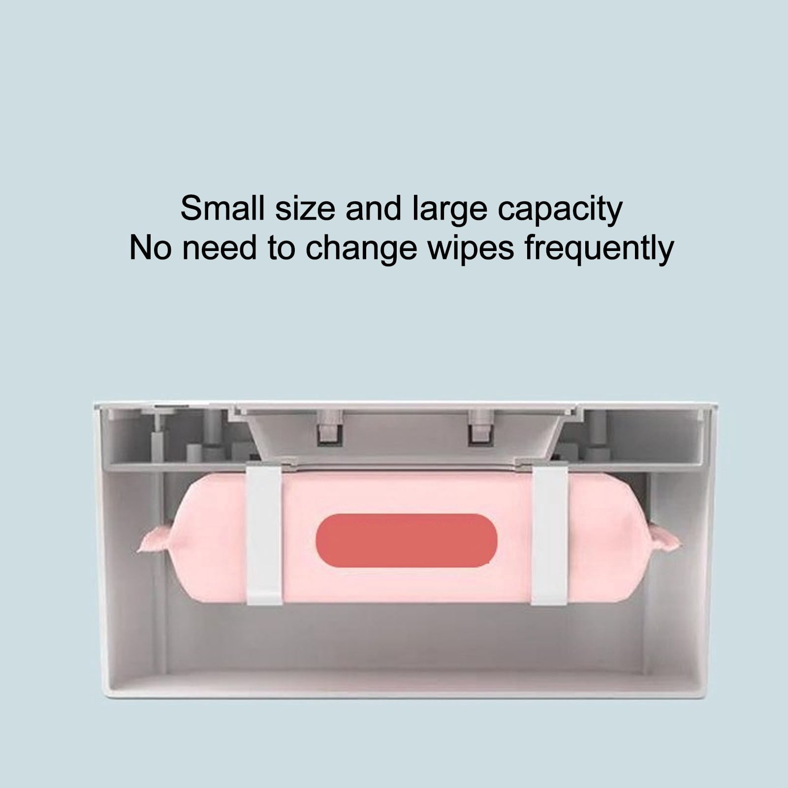 BIMZUC Wipes Warmer with Night Light, Constant Temperature Baby Wet Wipe Dispenser with Adjustable Temp, Portable USB Powered Large Capacity Moist Tissue Heater, White