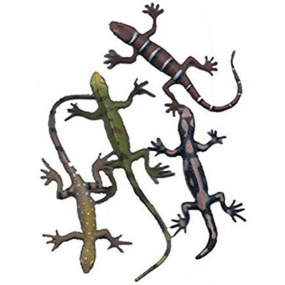 12 Assorted Plastic PVC Toy Lizards