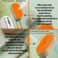 thumbnail image 5 of 2026 New Pet Steam Brush Cat Steam Brush for Shedding & Deshedding 3-in-1 USB Rechargeable Pet Hair Removal Comb with Water Tank for Indoor Long Short Haired Cats & Dogs (White), 5 of 8