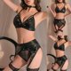thumbnail image 2 of Gibobby Conjunto de lencería Tanga de Encaje Nueva Ropa Interior Sexy Lencería Tanga Flor Ropa de Dormir Sujetador de Íntimos Bustier Lingerie(Negro, M), 2 of 5