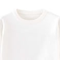 thumbnail image 6 of SGFCWSX Sweater for Girls Crew Neck Solid Color Drop Shoulder Long Sleeve Loose Casual Pullover for Kids White Size 9, 6 of 9