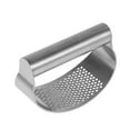 thumbnail image 3 of Pluokvzr Stainless Steel Curved Garlic Press Crusher Chopper Cutter Rocker Ginger Mincing, 3 of 9