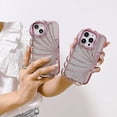 thumbnail image 5 of Compatible with iPhone 13 Pro Max Case,Cute 3D Shell Clear Rose Gold Chrome Pattern Soft Glitter Shiny Bling Shockproof Women Girls Cover Case for iPhone 13 Pro Max, 5 of 5