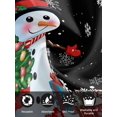 thumbnail image 7 of Black Snowman Christmas Cloth Napkins Set of 4 Reusable Dinner Napkins, Gifts Xmas Tree Winter Snowflake Cocktail Napkin Washable Table Napkins for Wedding/Holiday Party/Baby Shower 20"x20", 7 of 7