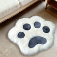 thumbnail image 7 of Taicans Paw Shape Bedroom Rug,Pet Mat Bedside Rug,Soft Plush Non-Slip Bottom Decorative Floor Mat for Bedside Pet Sleeping Area Dog Mat Cat Mat Living Room, 7 of 7
