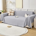 thumbnail image 5 of Reversible Sofa Cover, Furniture Protector Sofa Slipcover, Multi-Use Bed Sheet & Soft Blanket for Pet Dogs Cats, Home Decor Sofa Shield, 70.9x90.5in, Gray, 5 of 6