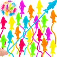 thumbnail image 1 of Sticky Shark Toys HLARTNET para niños, 25 unidades, con temática oceánica, 1 of 6