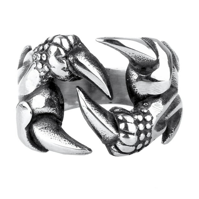 CIMAXIC 1pc Stylish Dragon Claw Open Ring Man Ring Man Finger Jewelry Unique Ring Decor,0.75"X0.75"X0.39"