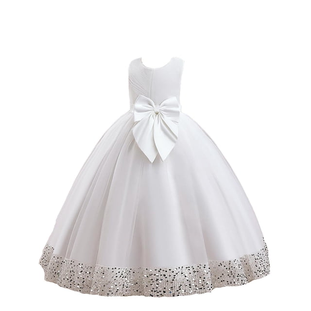 Robes Fille Robes Formelles pour Filles Robe Blanche Filles Robe de Fête Filles Robes Filles Taille Filles Mode